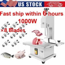 1000W Electric Steel Bone Saw Machine Frozen Meat Cutter Commercial Bandsaw
