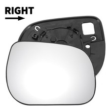 Car Right Side White Mirror Glass w/ Back Non-heated for TOYOTA RAV4 2005-2011