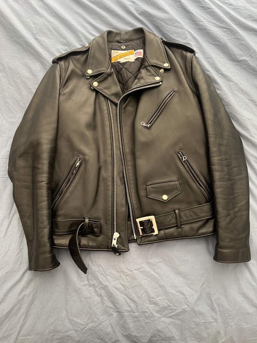 Schott PERFECTO 118 Size 42 L (Long) Motorcycle Leather | eBay