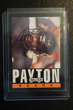 1985 Topps Football #33 Walter Payton Rookie Card RAW. rookie card picture