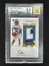 2020-21 Flawless Cole Anthony RC Patch Auto/10 BGS 8.5 Auto 10