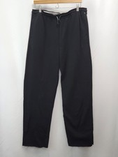 NEW Adidas Fleece Dorm Sweatpants Pants Womens Medium M Black Baggy Raw Hem RR17