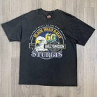 Vintage Harley Davidson Black Hills Rally Shirt Mens Large Black Sturgis 2000