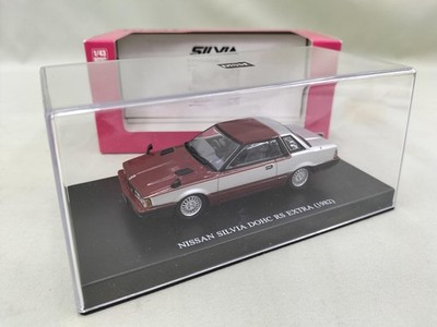 Aoshima S110 Late el Maroon Silver Two-tone 1/43 Silvia DOHC RS EXTRA 1982