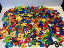 HUGE Lot 4 s Magnetic Alphabet Letters  Numbers Multi Colors Melissa  Doug GU