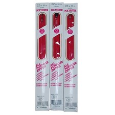 Lot of 3 Coats & Clark All Purpose Zipper 128 Red 22" Polyester USA Made