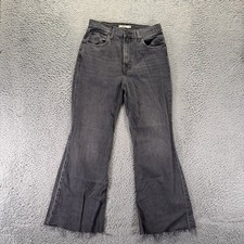 Vintage 70s Levi's Jeans Womens 28x26 Gray Cotton Denim Flared Leg Bell Bottom