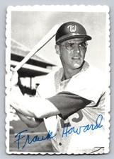 1969 Topps Deckle Edge - #16 Frank Howard | Washington Senators VG