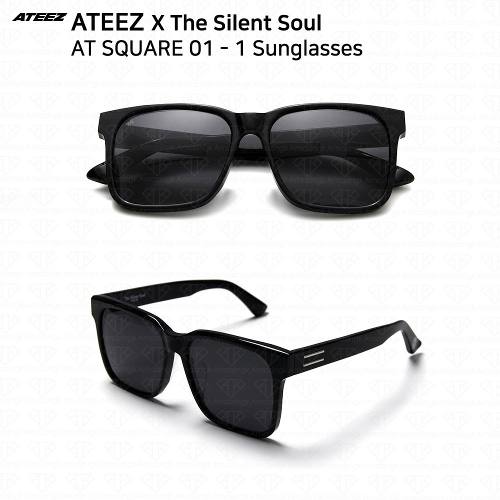 ATEEZ X The Silent Soul Sunglasses AT SQUARE 01-1 HONGJOONG