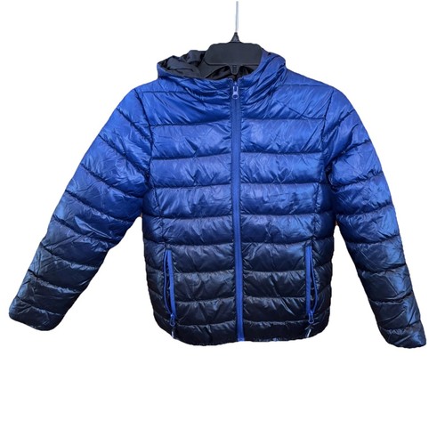 Krumba BoysGradient Zipper Puffer Jacket Water Resistant Hooded 8 9 Youth Pocket - Picture 2 of 11