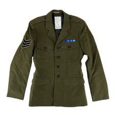 British Army Jacket No 2 Dress Khaki Green Vintage Rifles Regiment Medium 170/96
