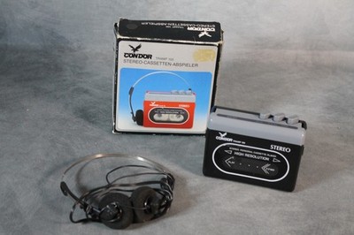 Stereo-Cassetten-Spieler Walkman Condor TRAMP 100 mit Kopfhörer & OVP