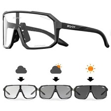 Photochromic Cycling Sunglasses MTB Glasses Road Bicycle Riding UV400 Goggle UK