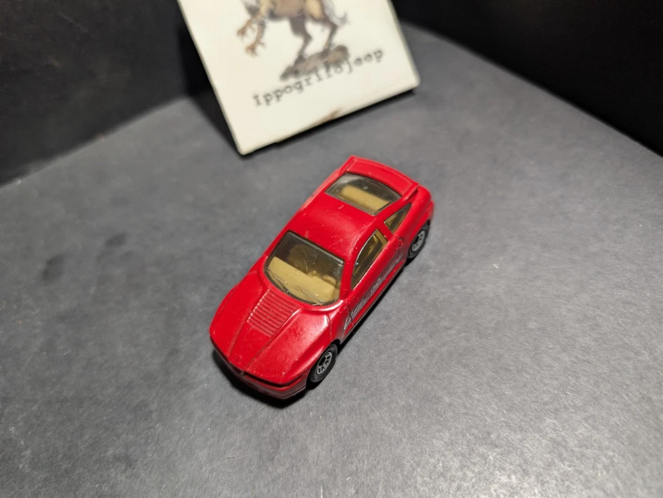 Modellino Matchbox Alfa Romeo SZ scala 1:43 rossa diecast car 1991 collezione - Immagine 2 di 4
