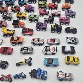 Galoob Micro Machines 70+ Vintage Mixed Lot w/ Case 80's Hot Rods Planes Boats