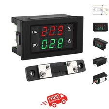 Dc 4.5-100v Digital Voltamp Meter With Led Display For Automotive Diy Use