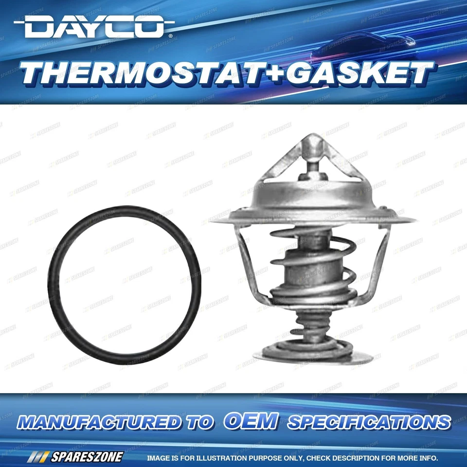 DAYCO Thermostat + Gasket for Nissan Pulsar 1.6L 1.8L 4cyl N16 QG16DE QG18DE - image 2 of 2