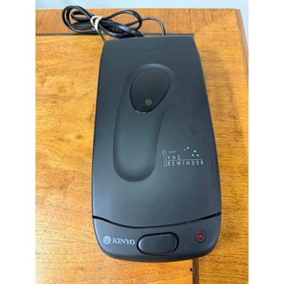 Kinyo UV-428 VHS Video Cassette Rewinder Black 1-Way Auto Stop Vintage Media