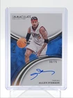 ALLEN IVERSON 2024-25 IMMACULATE INK AUTOGRAPH 76ERS AUTO /75 Q5692