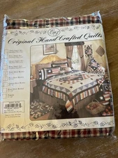 C&F  Old Glory Rustic Plaid Twin Dust Ruffle Bed Skirt 16" NEW!  💐