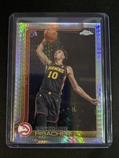 🔥Zaccharie Risacher 2025-26 Topps Chrome #2 Prism Refractor Atlanta Hawks