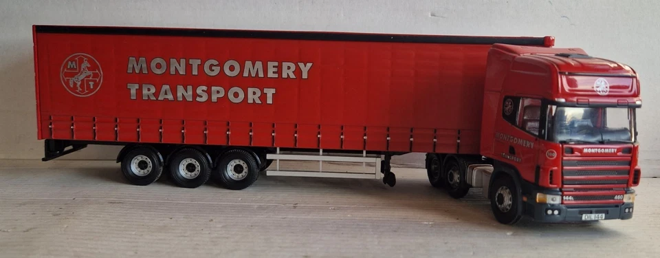 Corgi 1/50 - CC12916 - Scania R semi Tautliner Montgomery transport - Photo 3/4