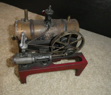 Vintage 1930er Weeden Gusseisen Rahmen Dampfmaschine Spielzeug Modell 6" hoch 6,5" breit #2