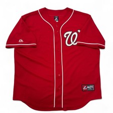 Majestic Washington Nationals MLB Baseball Jersey Red Mens 2X USA Made