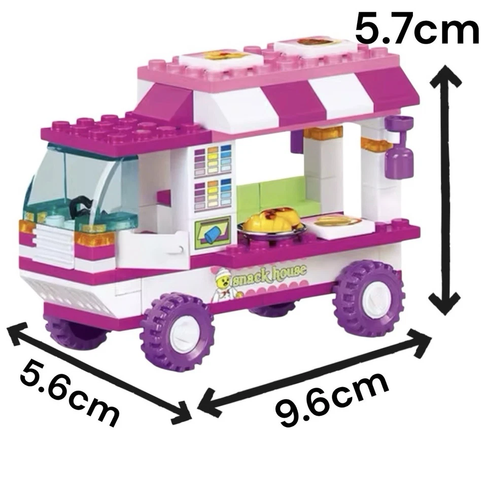 Sluban 102 PIEZAS SNACK FOOD TRUCH Furgoneta BLOQUES DE CONSTRUCCIÓN CONJUNTO DE LADRILLOS HÁGALO USTED MISMO Modelo JUGUETE NUEVO Foto 4 de 4