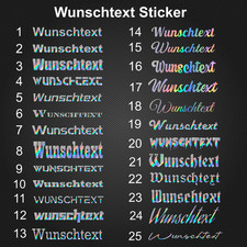 Wunschtext  Aufkleber Namen Firmensticker Motorradaufkleber Autoaufkleber 20 cm