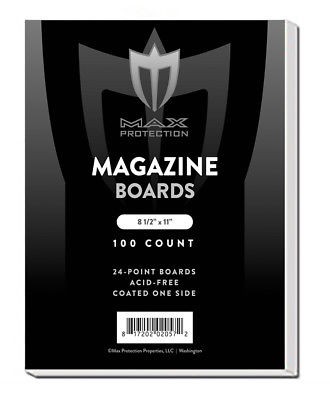 300 Max Pro Magazine Size ACID FREE Backing Boards backer Acid Free Archival