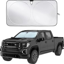 Reflective 240T Truck Windshield Sunshade, Upgraded Heat and UV Protection Sun S