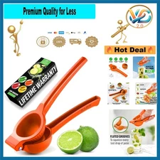 Zulay Aluminum Lime Squeezer – Manual Juicer for Lemons & Limes, Easy Clean