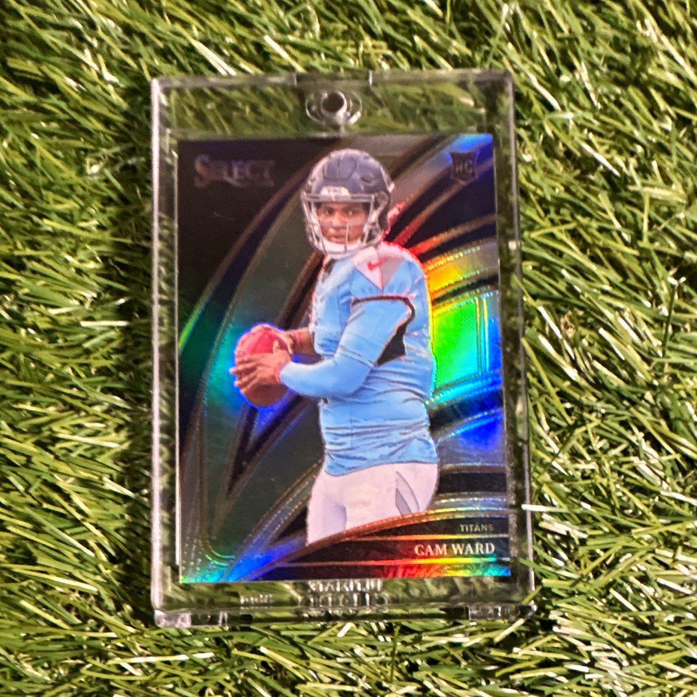 2025 Panini Select Club Level Silver Prizm RC Cam Ward Titans #226