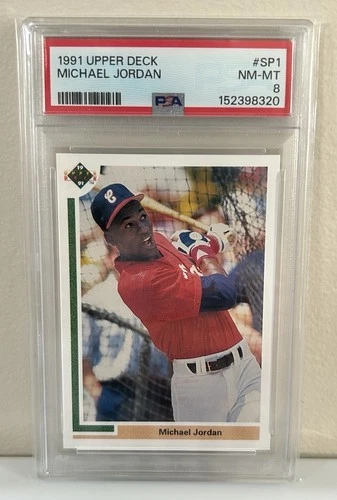 1991 Upper Deck Michael Jordan Rookie RC Baseball PSA 8 Centered Fresh Grade! 🔥
