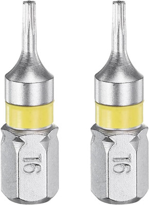 2 Stück Torx-Schraubendreher-Bit T6H 1/4'' Sechskantschaft 25mm/1'' Länge Magnetis