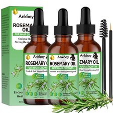 3 Pack Rosemary Oil for Hair Growth,Rosemary 1 Fl Oz Pack of 3 , Green