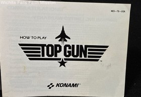 Top Gun for Nintendo NES includes Case, Game, Manual