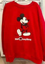 Walt Disney World Sweater Sz 3X Red Mickey Mouse Standing Parks sweatshirt