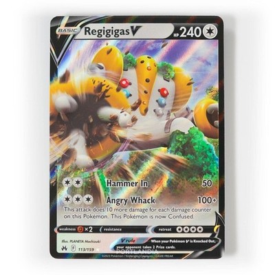 Pokemon - Regigigas V - 113/159 - SWSH Crown Zenith - Half Art Karte