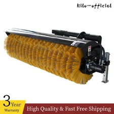 72" Skid Steer Hydraulic Rotary Angle Broom Sweeper
