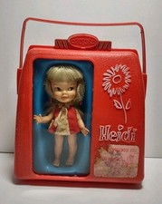 Vtg 1964 Heidi Pocket Book Doll Remco USA Style 23070 Magic Button 84 C 196 Red
