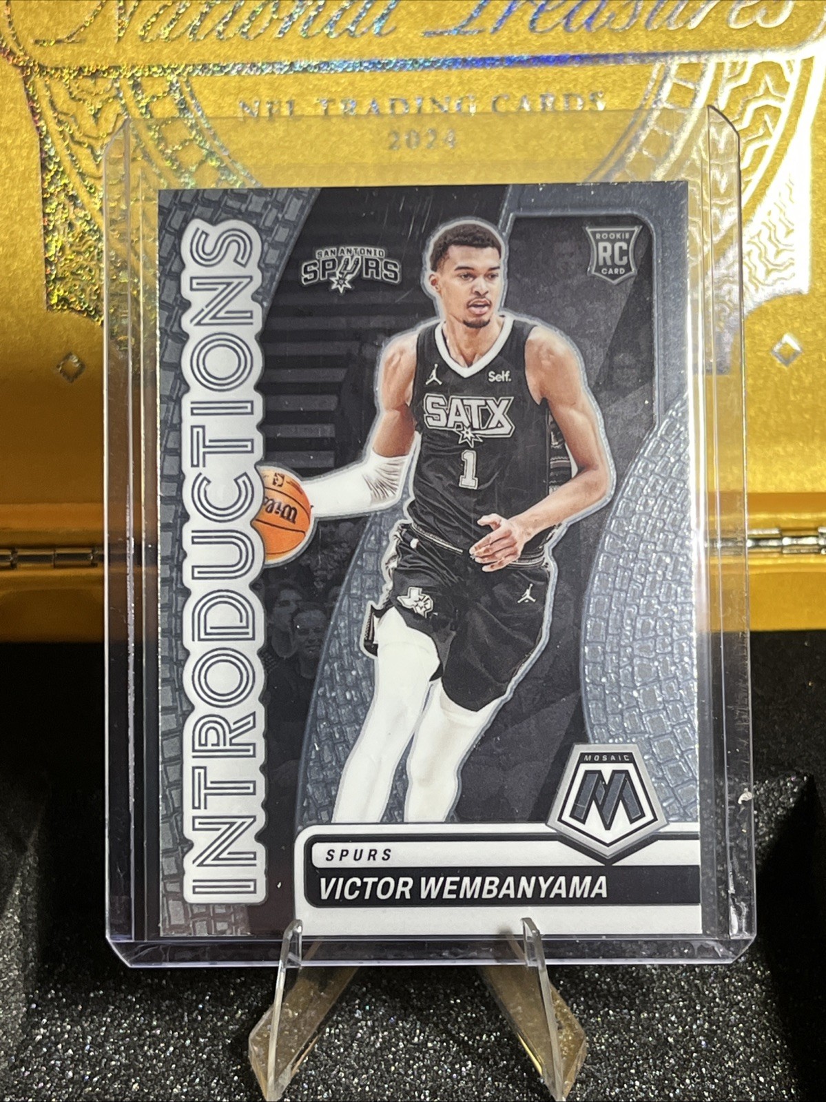 2023-24 Mosaic Victor Wembanyama Introductions RC Rookie #8 Spurs