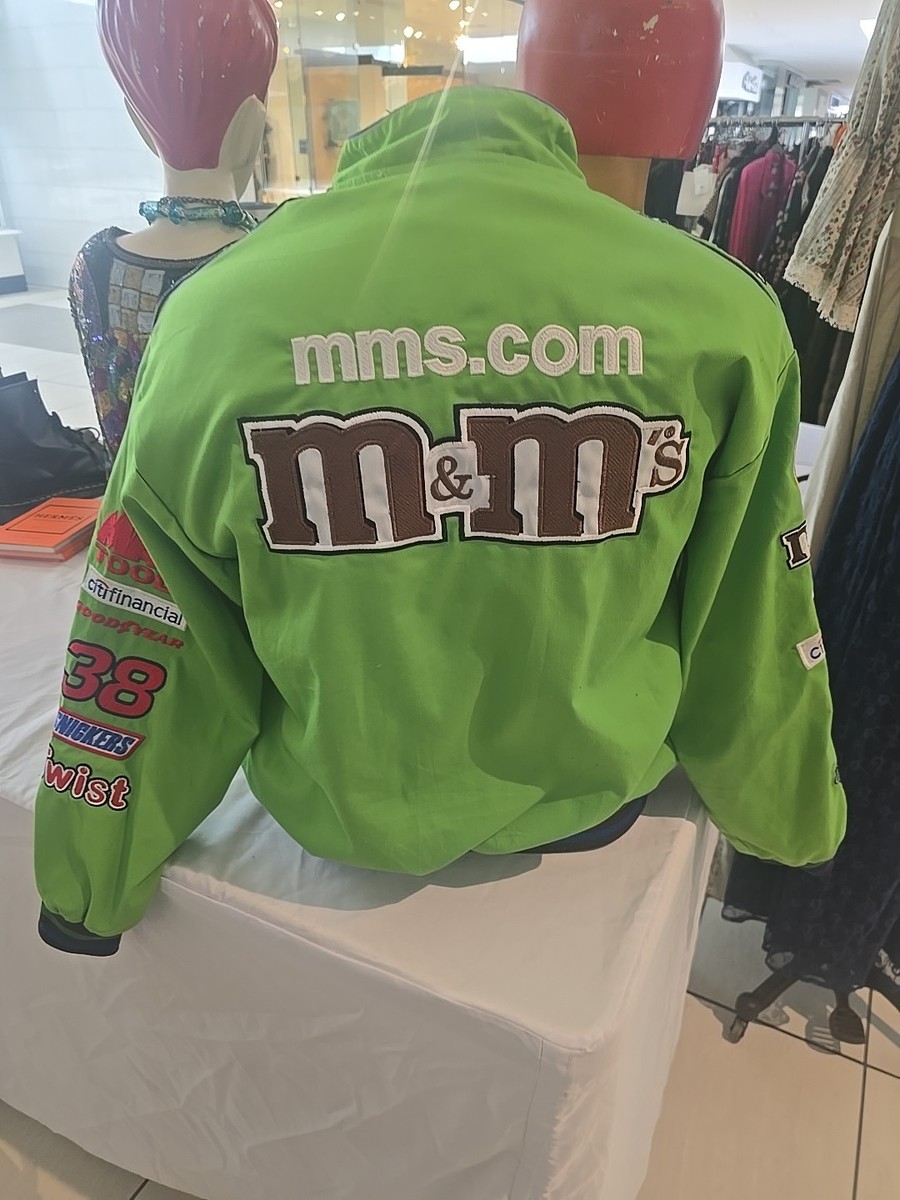 Kyle Busch New Green M&Ms Full-Snap Jacket Size LARGE | eBay