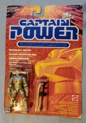CAPTAIN POWER MATTEL Sauron Foudre Des Airs Soaron Sky Sentry Euro card Neuf - Photo 1/2