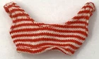 Vintage 1963 Barbie Skooter Doll Swim Suit Top Red