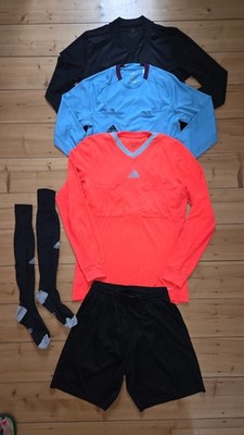 Adidas Schiedsrichter Referee Set- 3 Trikots Langarm-1 Hose-1 Stutzen Gr.M*TOP*