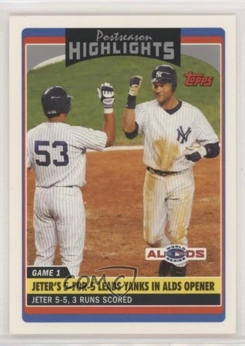 2006 Topps Update Postseason Highlights Derek Jeter #UH183 HOF