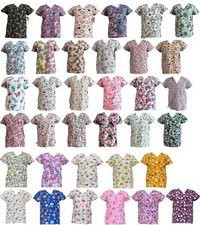 Zikit 365 Women's Fashion Medical Nursing Scrub Tops Part2