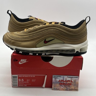 Buy Size 9.5 - Nike Air Max 97 OG QS Metallic Gold online | eBay display picture 1